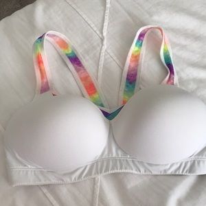 Victoria’s Secret Pink Sports Bra White Small